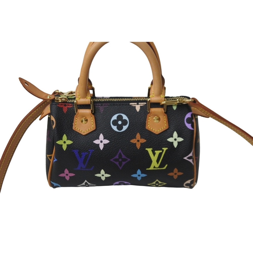 Louis Vuitton Speedy Takashi handbag black Murakami multicolor - Picture 3 of 9